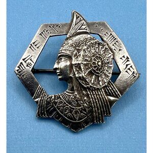 The Lady of Elche Ancient Anunnaki Queen UFO Brooch Pin